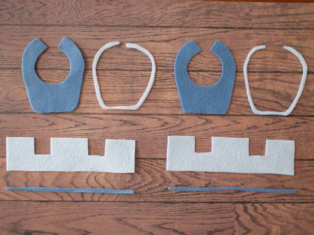 ぬい服 襟 作り方 セーラーカラー