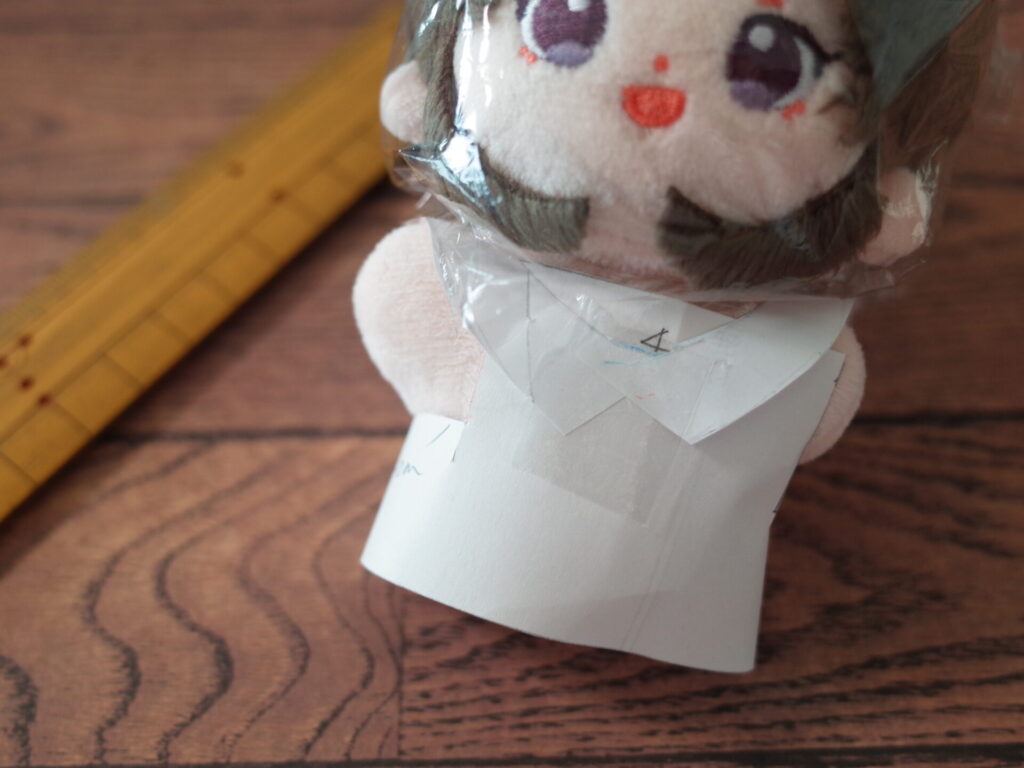 ぬい服 紙 試作